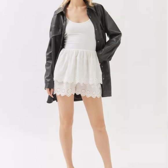 Lace Eyelet Tiered Romper / Dress - Picture 4 of 4